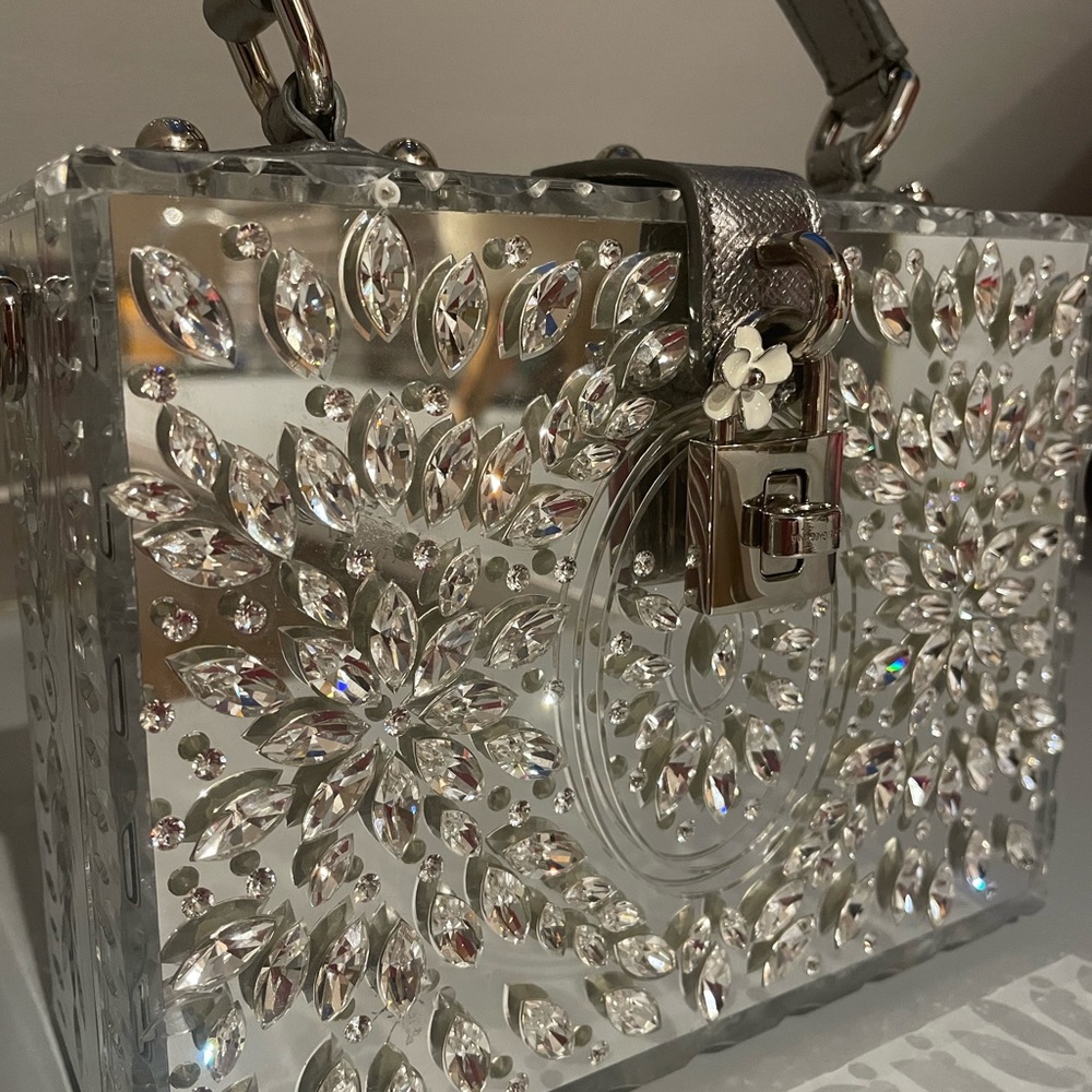 Dolce & Gabbana Mirror Crystal Box Bag
